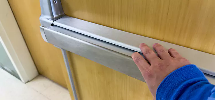 Installing a Push Bar on a Door Aventura